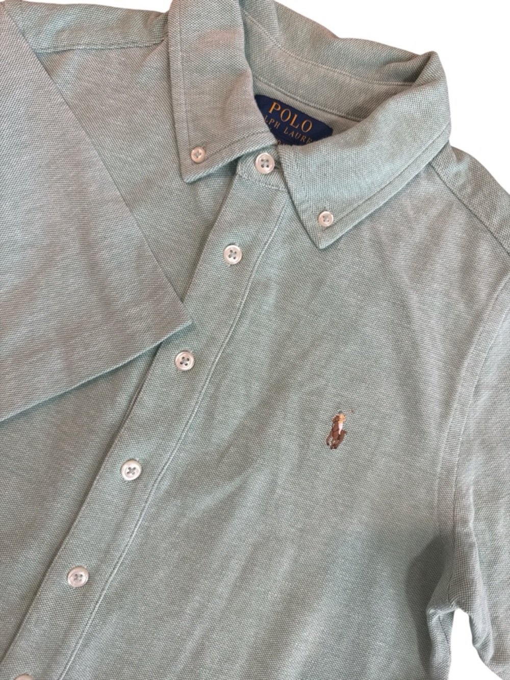 Polo Ralph Lauren Seafoam Green Short Sleeve Collared Button Down Boys’ M(10-12)